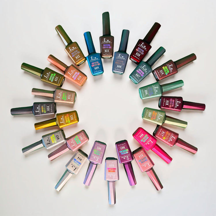 iPrincess Crystal Cat Eye Gel Collection – 24 Luxury Shades (16mL Each)
