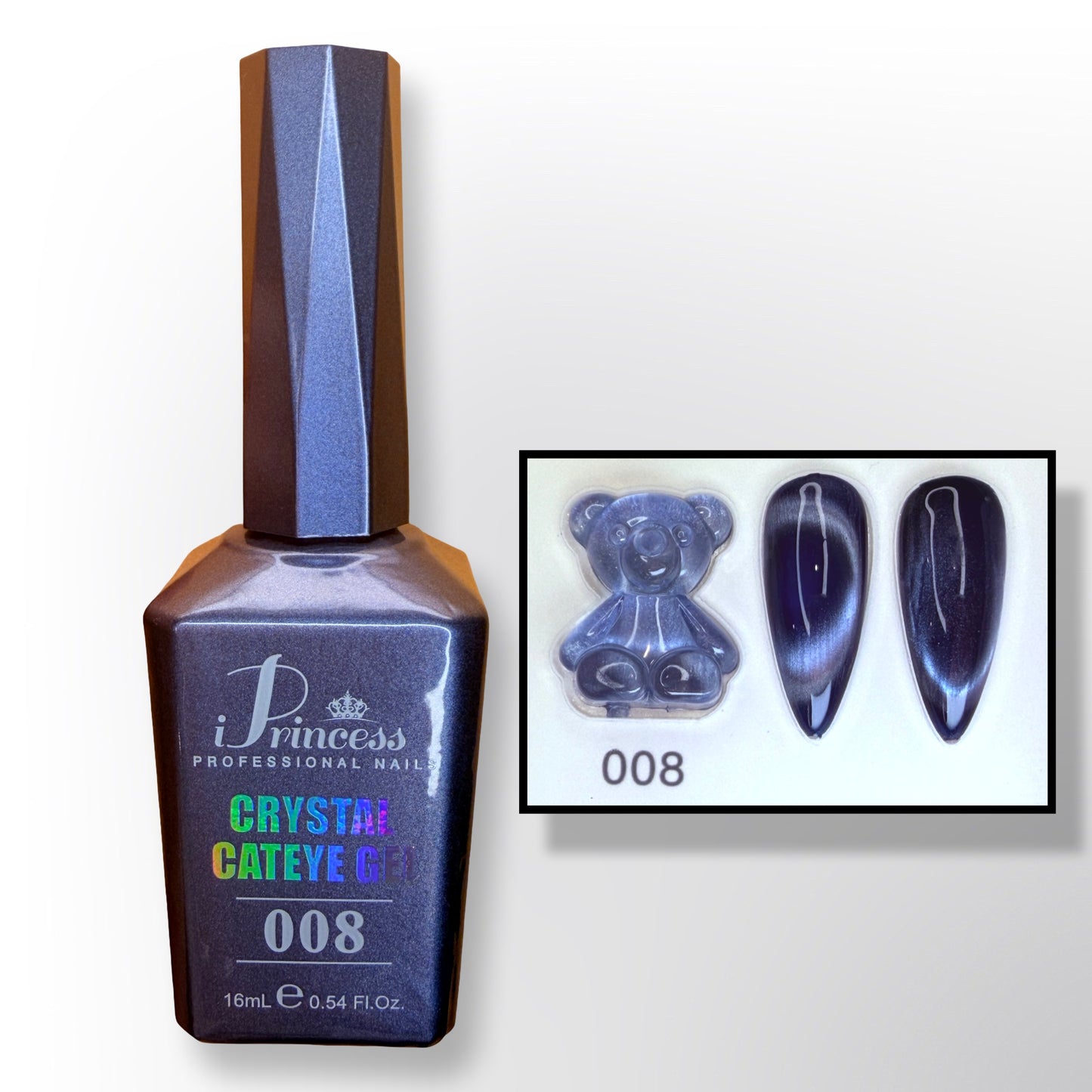 iPrincess Crystal Cat Eye Gel Collection – 24 Luxury Shades (16mL Each)