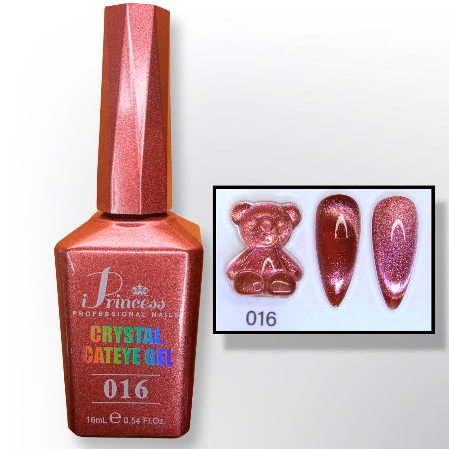 iPrincess Crystal Cat Eye Gel Collection – 24 Luxury Shades (16mL Each)