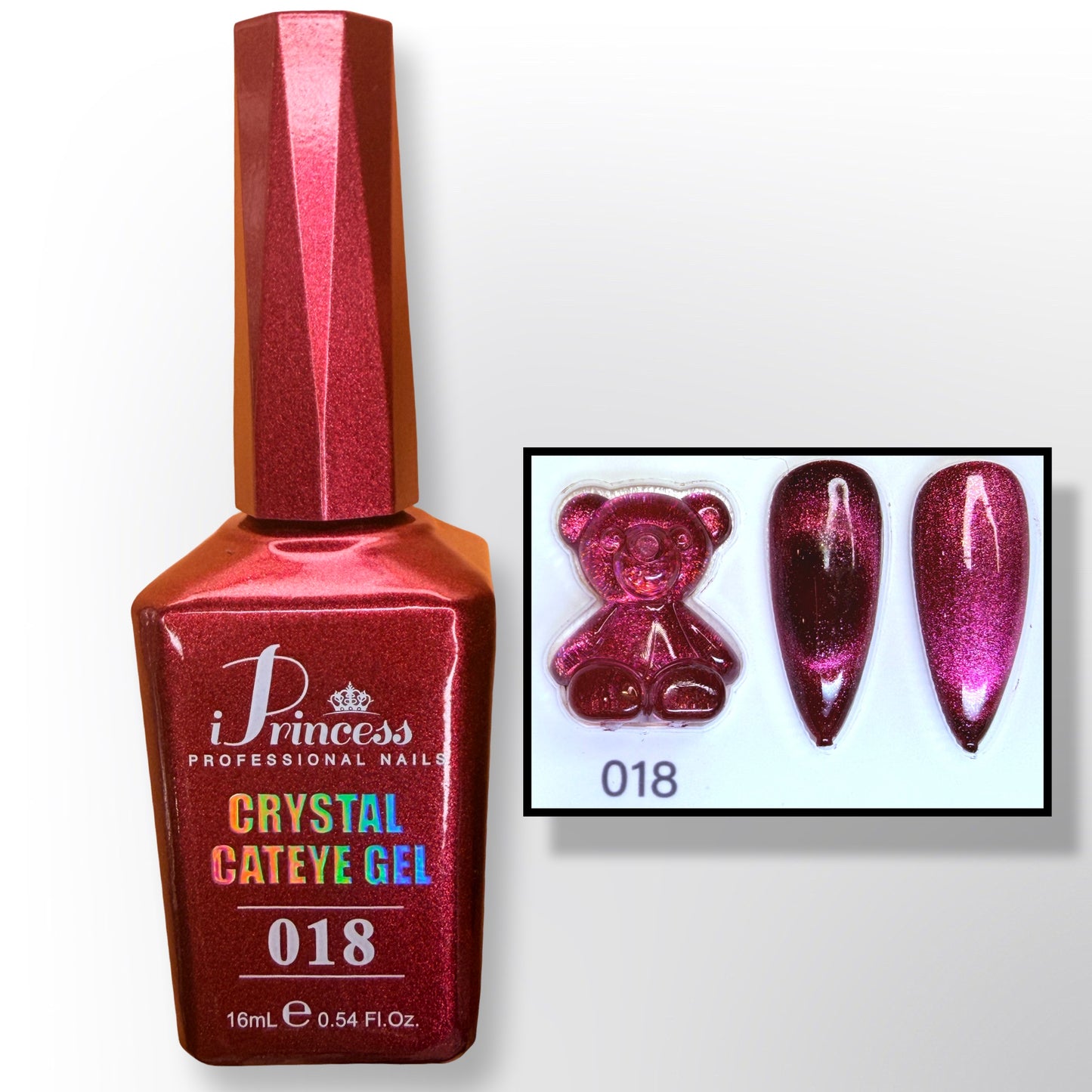 iPrincess Crystal Cat Eye Gel Collection – 24 Luxury Shades (16mL Each)