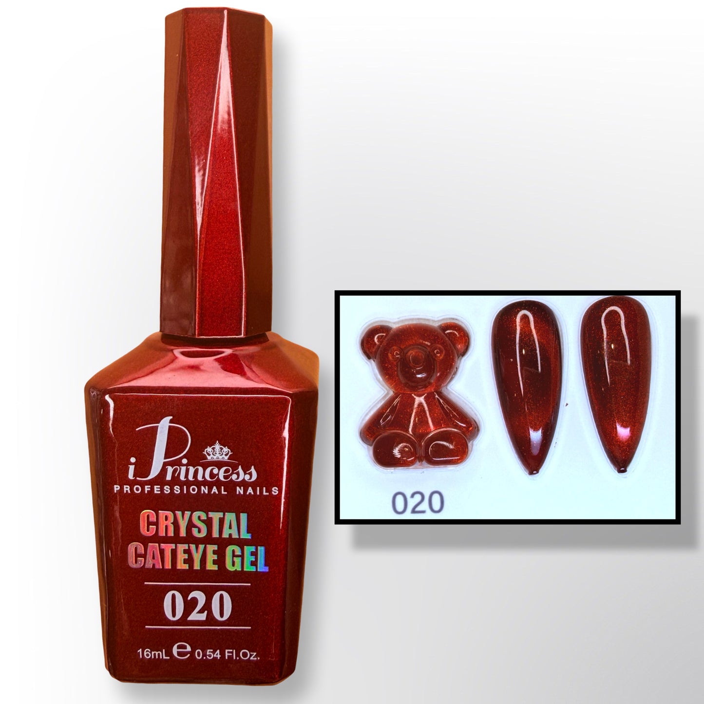 iPrincess Crystal Cat Eye Gel Collection – 24 Luxury Shades (16mL Each)