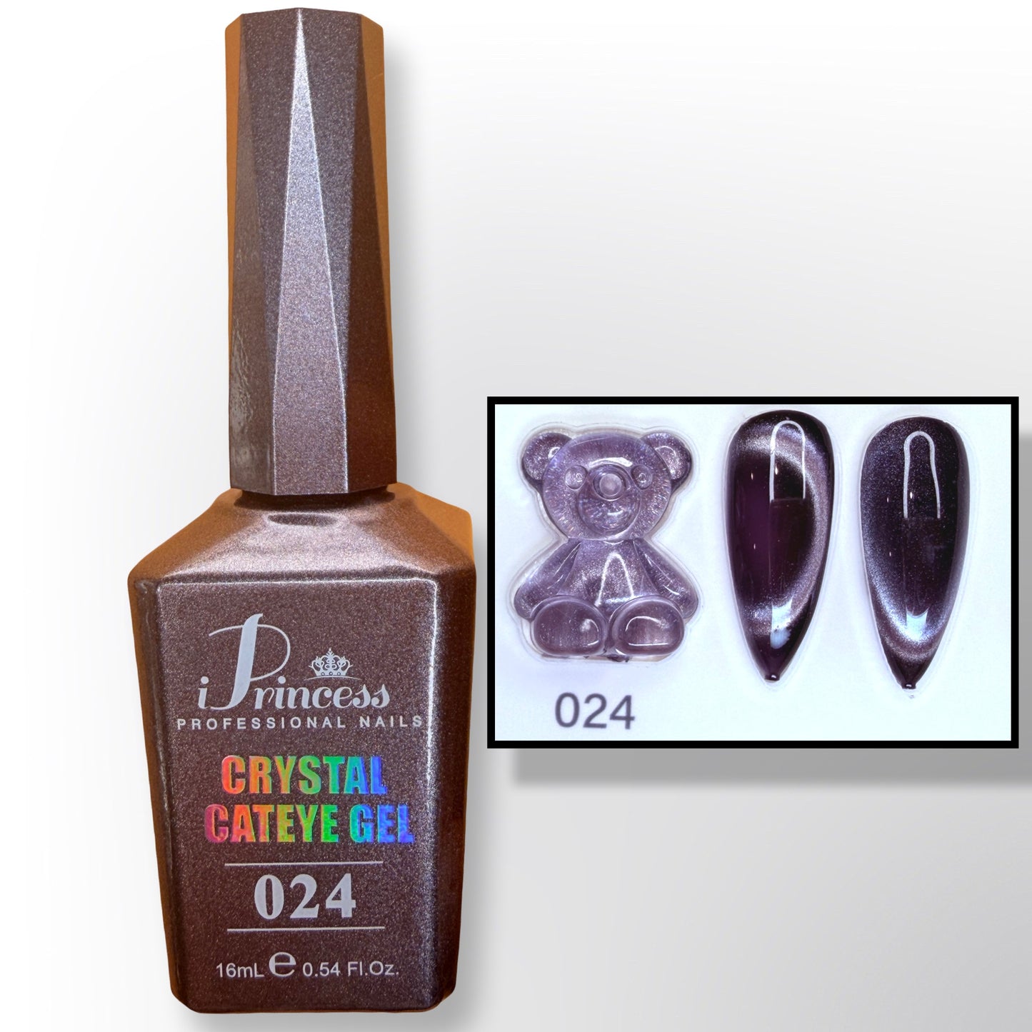 iPrincess Crystal Cat Eye Gel Collection – 24 Luxury Shades (16mL Each)