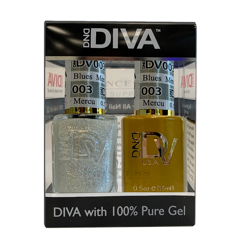 DND - DIVA Gel Duo #003 | Mercury Blues