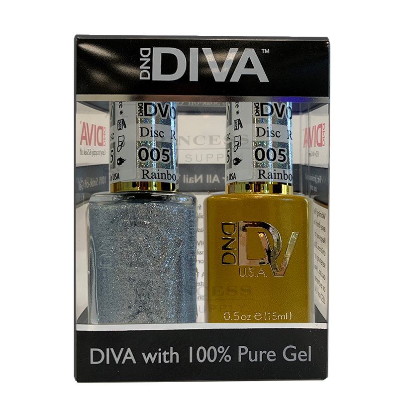 DND - DIVA Gel Duo #005 | Rainbow Disco
