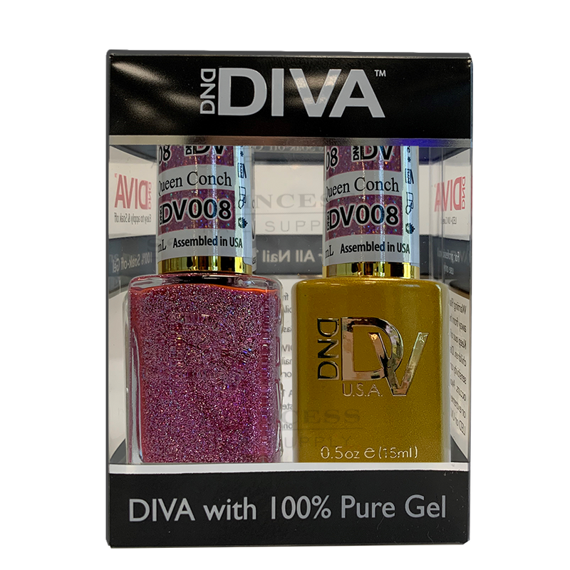 DND - DIVA Gel Duo #008 | Queen Conch