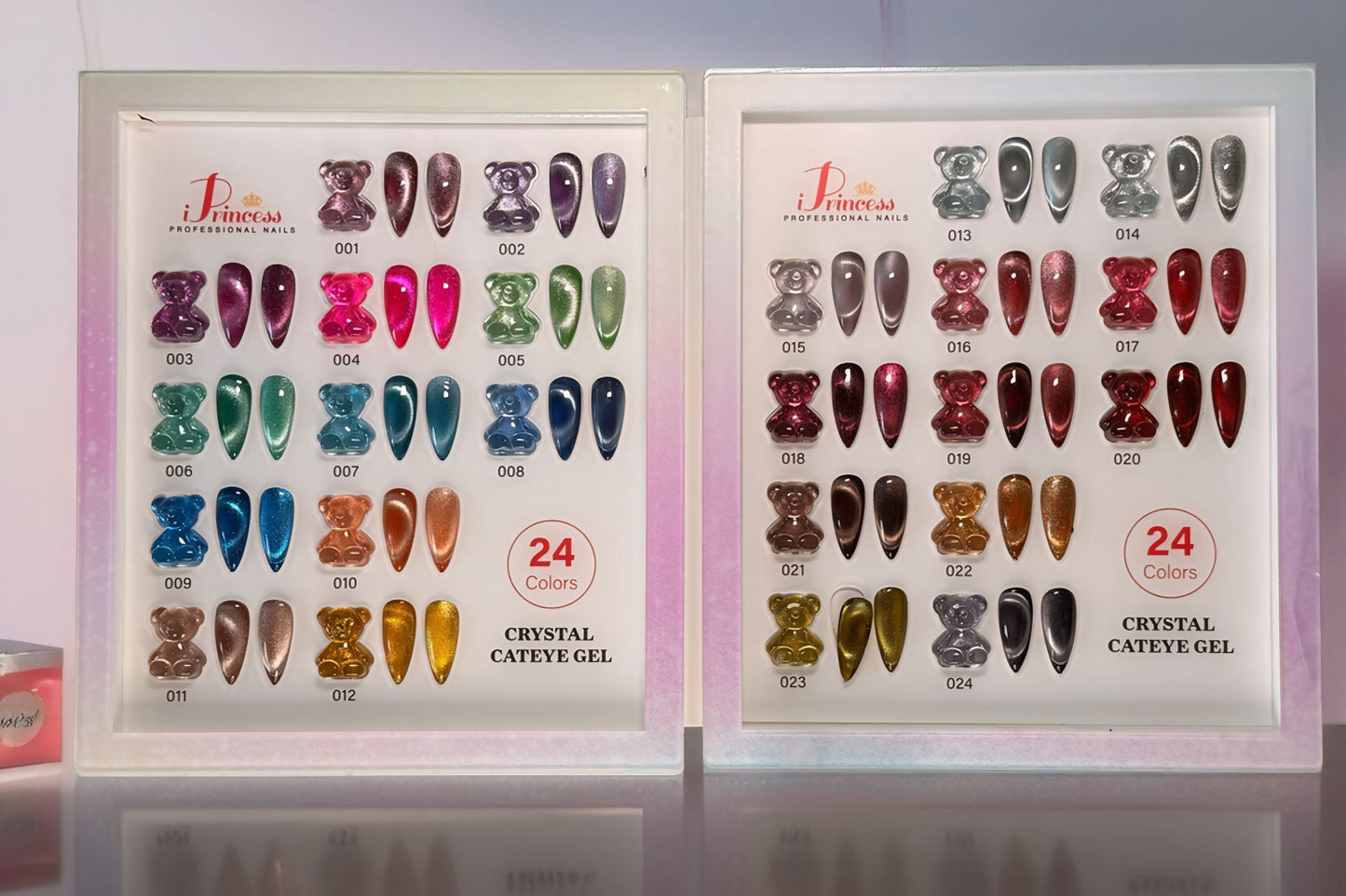 iPrincess Crystal Cat Eye Gel Collection – 24 Luxury Shades (16mL Each)
