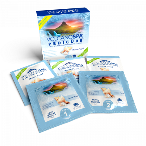 Volcano Spa | 6 Step pedicure kit | ACACIA (OCEAN PEARL)