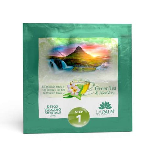Volcano Spa | 6 Step pedicure kit | GREEN TEA & ALOE VERA