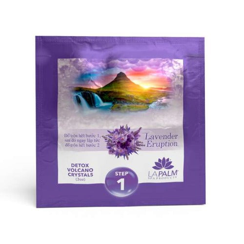 Volcano Spa | 6 Step pedicure kit | LAVENDER ERUPTION