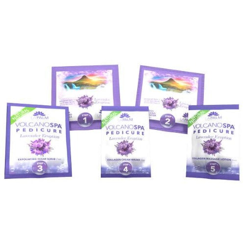 Volcano Spa | 6 Step pedicure kit | LAVENDER ERUPTION