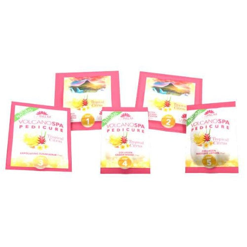 Volcano Spa | 6 Step pedicure kit | TROPICAL CITRUS