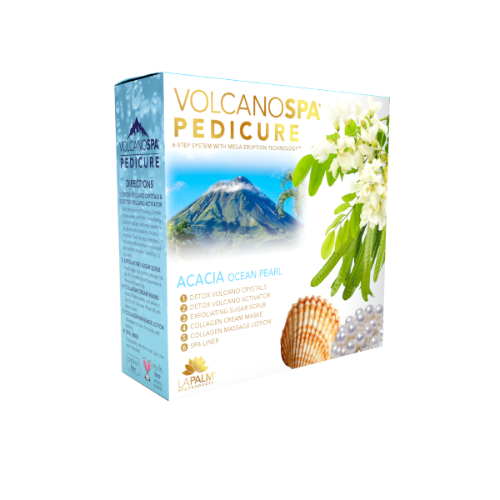 Volcano Spa | 6 Step pedicure kit | ACACIA (OCEAN PEARL)