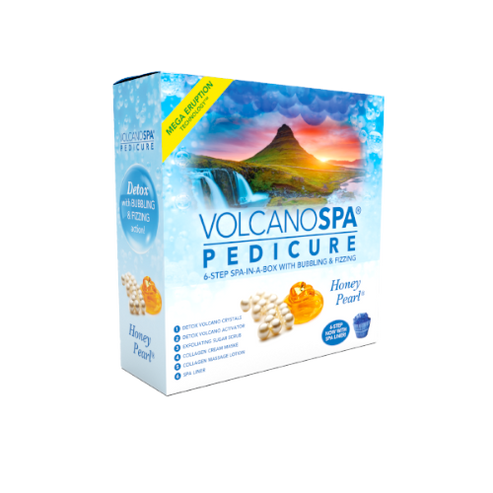 Volcano Spa | 6 Step pedicure kit | HONEY PEARL