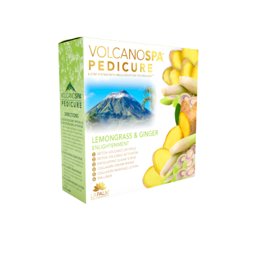 Volcano Spa | 6 Step pedicure kit | LEMONGRASS & GINGER (ENLIGHTENMENT)