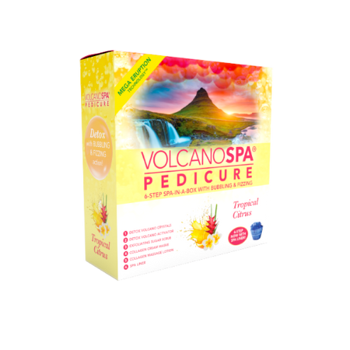 Volcano Spa | 6 Step pedicure kit | TROPICAL CITRUS