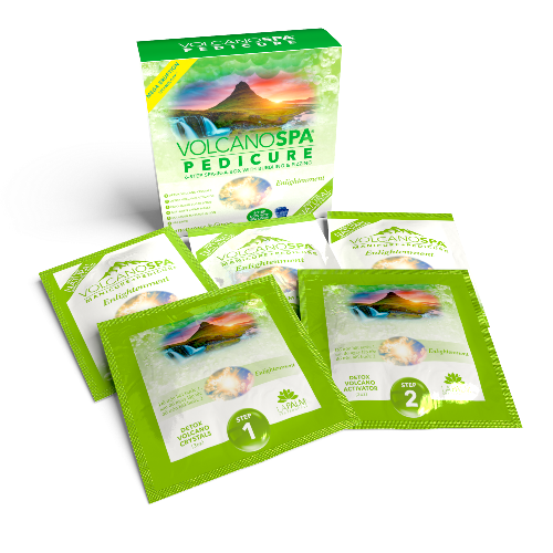Volcano Spa | 6 Step pedicure kit | LEMONGRASS & GINGER (ENLIGHTENMENT)