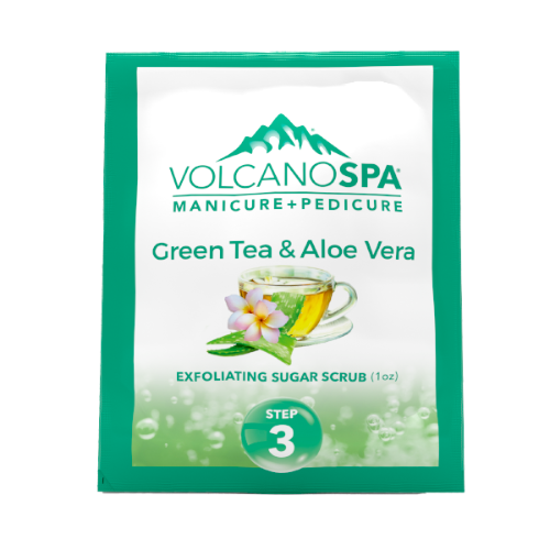 Volcano Spa | 6 Step pedicure kit | GREEN TEA & ALOE VERA