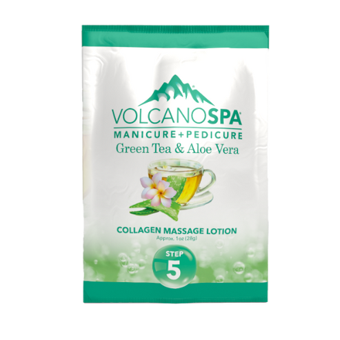 Volcano Spa | 6 Step pedicure kit | GREEN TEA & ALOE VERA