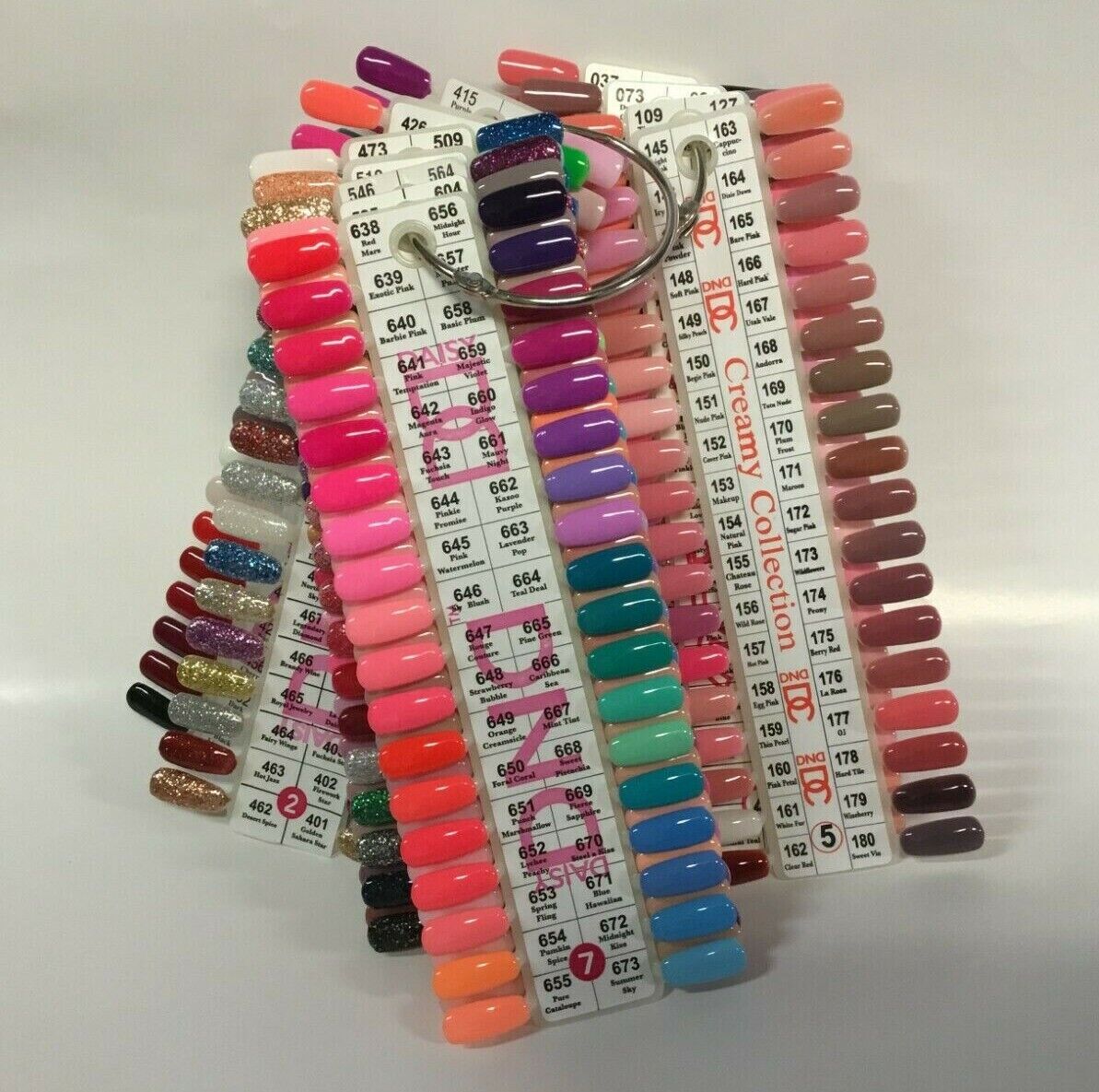 DND & DC Color chart Color Sample Chart Palette Display Swatch