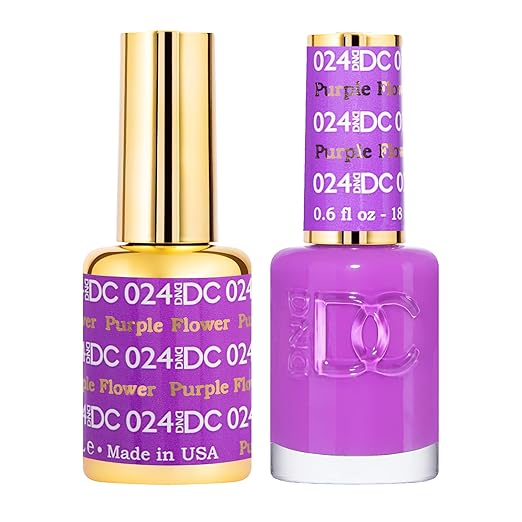 DNDDC - DND GEL DUO 024 PURPLE FLOWER