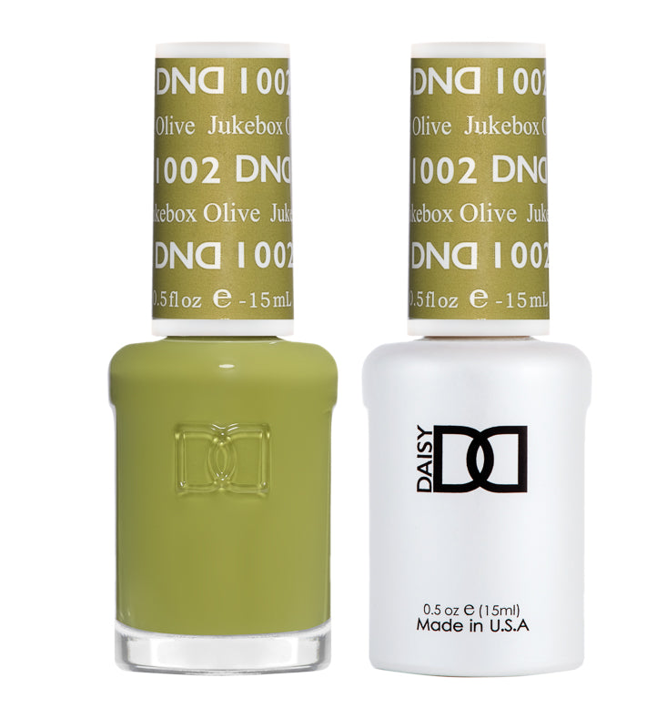 DND GEL DUO 1002 Jukebox Olive 0.5 Oz