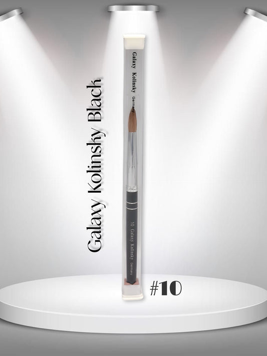 Galaxy Black Kolinsky │ Acrylic Nail Brush │ Size #10