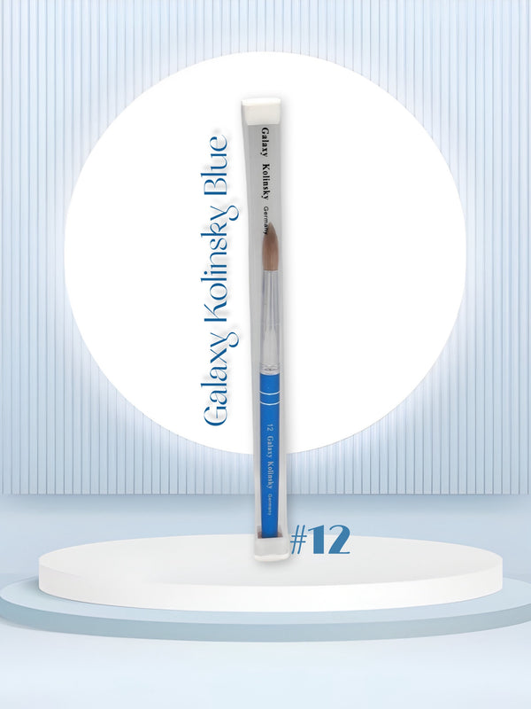 Galaxy Blue Kolinsky │ Acrylic Nail Brush │ Size #12