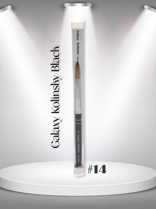 Galaxy Black Kolinsky │ Acrylic Nail Brush │ Size #14