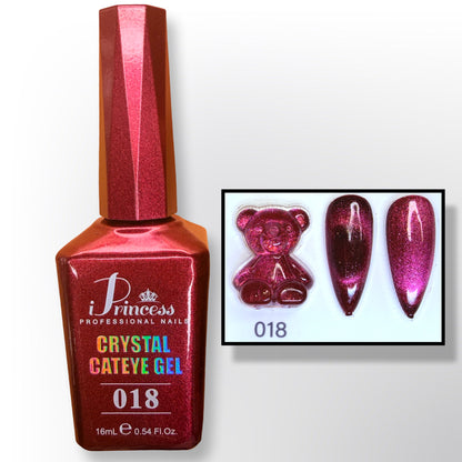 iPrincess Crystal Cat Eye Gel Collection – 24 Luxury Shades (16mL Each)