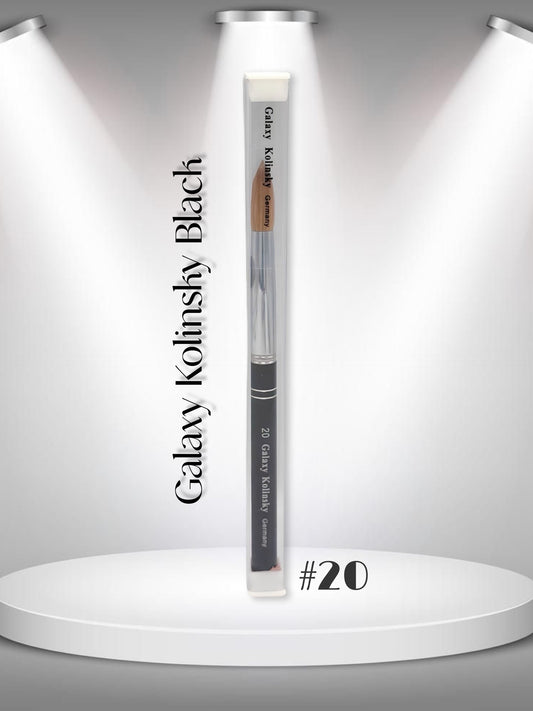 Galaxy Black Kolinsky │ Acrylic Nail Brush │ Size #20
