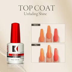 GelFinity | Kupa Top Coat Glossy Finish (No-Wipe) 0.5 Fl Oz