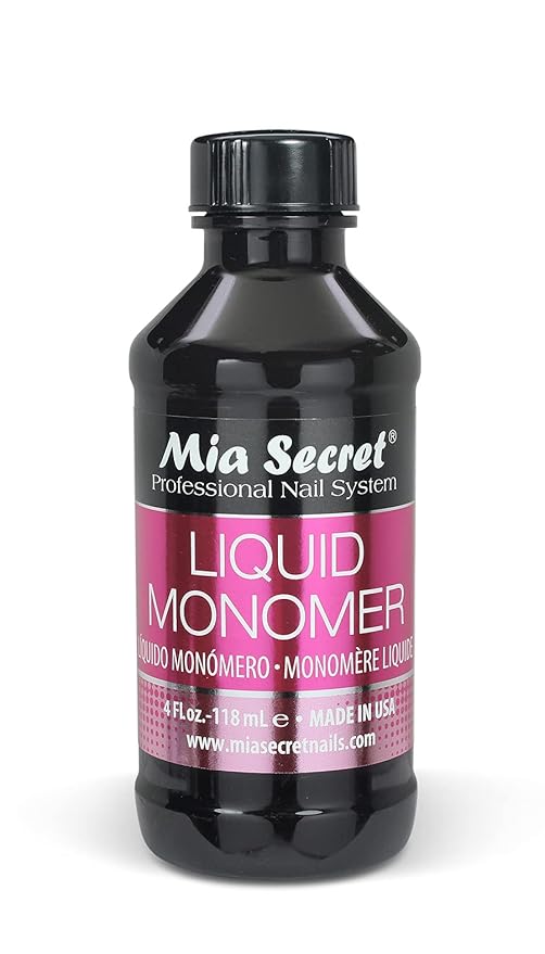 1 MIA SECRET 4 oz / 120ml LIQUID MONOMER PROFESSIONAL ACRYLIC NAIL SYSTEM