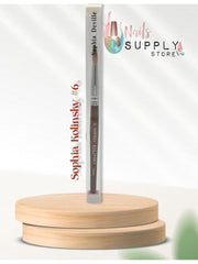 Sophia Kolinsky │ Acrylic Nail Brush │ Pure Kolinsky Hair Round Shape Redwood handle Size #6 to #22