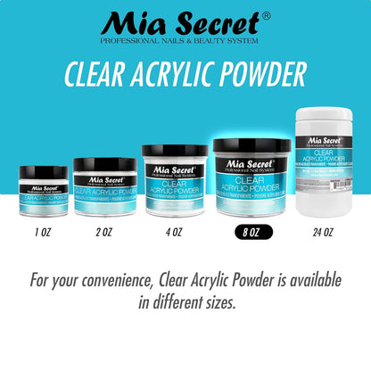 Mia Secret Clear Acrylic Powder (8oz)