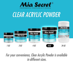 Mia Secret Clear Acrylic Powder (8oz)