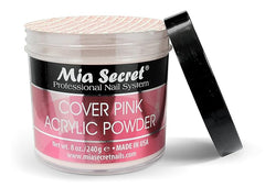 Mia Secret Cover Pink Acrylic Powder (8 oz), Professional Nail System, Ideal for Long Lasting Nails
