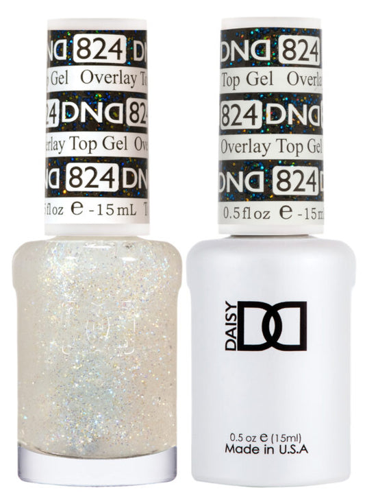 DND GEL DUO 824 Overlay Top Gel 0.5 Oz