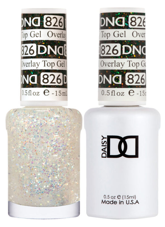 DND GEL DUO 826 Overlay Top Gel 0.5 Oz