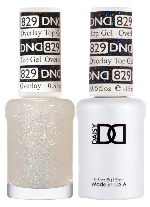 DND GEL DUO 829 Overlay Top Gel 0.5 Oz