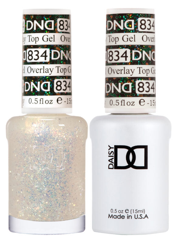 DND GEL DUO 834 Overlay Top Gel 0.5 Oz