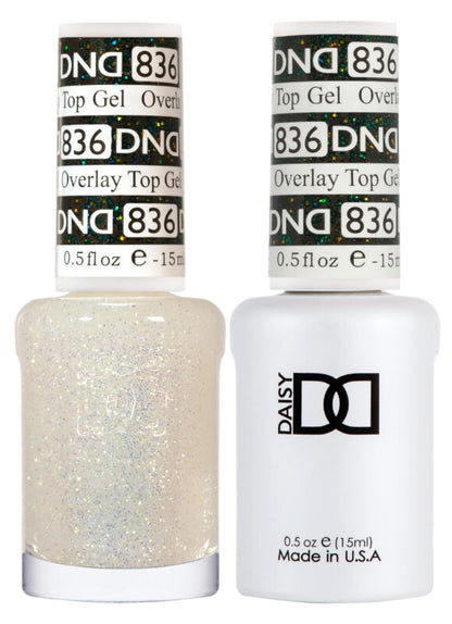 DND GEL DUO 836 Overlay Top Gel 0.5 Oz