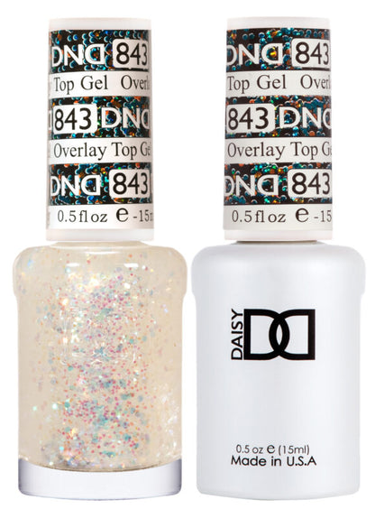 DND GEL DUO 843 Overlay Top Gel 0.5 Oz