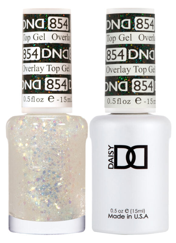 DND GEL DUO 854 Overlay Top Gel 0.5 Oz