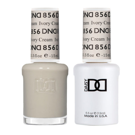 DND GEL DUO 856 Ivory Cream 0.5 Oz