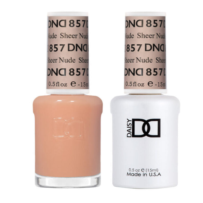 DND GEL DUO 857 Sheer Nude 0.5 Oz