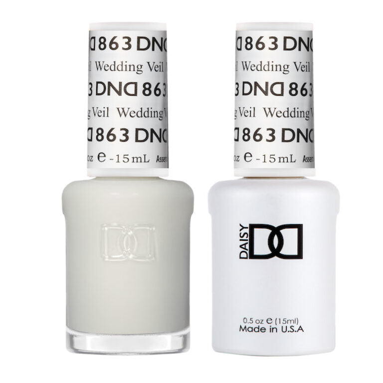 DND GEL DUO 863 Velo de novia 0.5 Oz