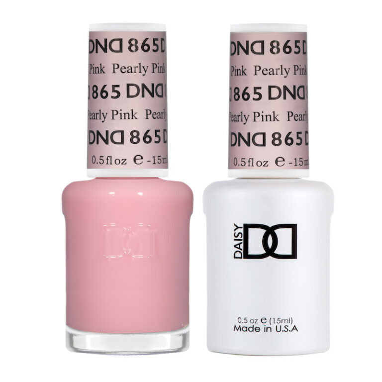 DND GEL DUO 865 Rosa Nacarado 0.5 Oz