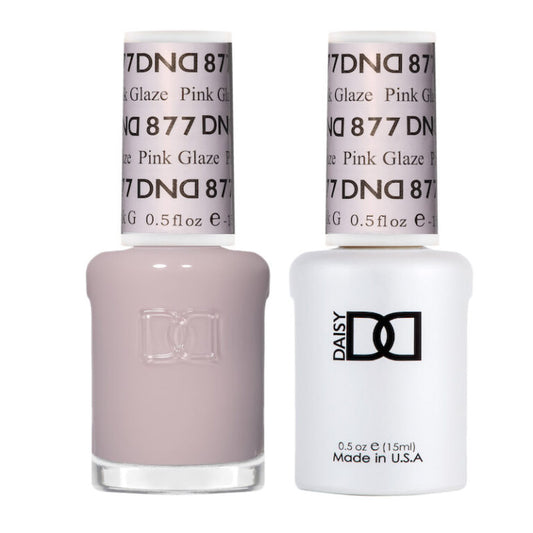 DND GEL DUO 877 Pink Glaze 0.5 Oz