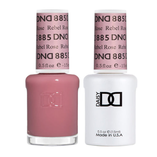 DND GEL DUO 885 Rebel Rose 0.5 Oz