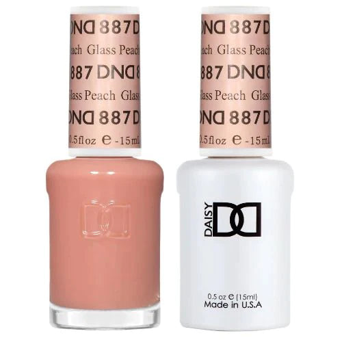 DND GEL DUO 887 Glass Peach 0.5 Oz